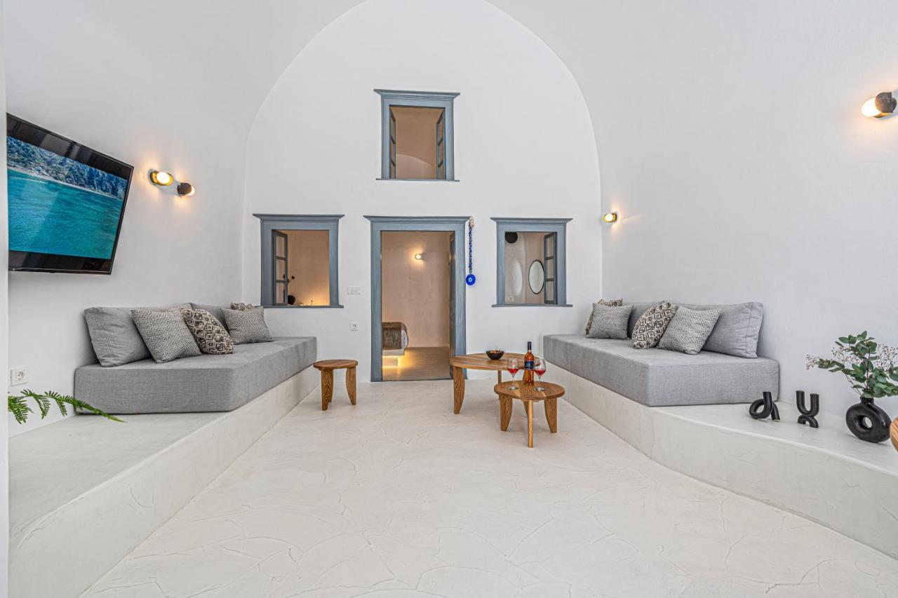 Villa Paradeisos Karterados Bagian luar foto